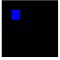A single query image showing an unseen combination of shape and colour